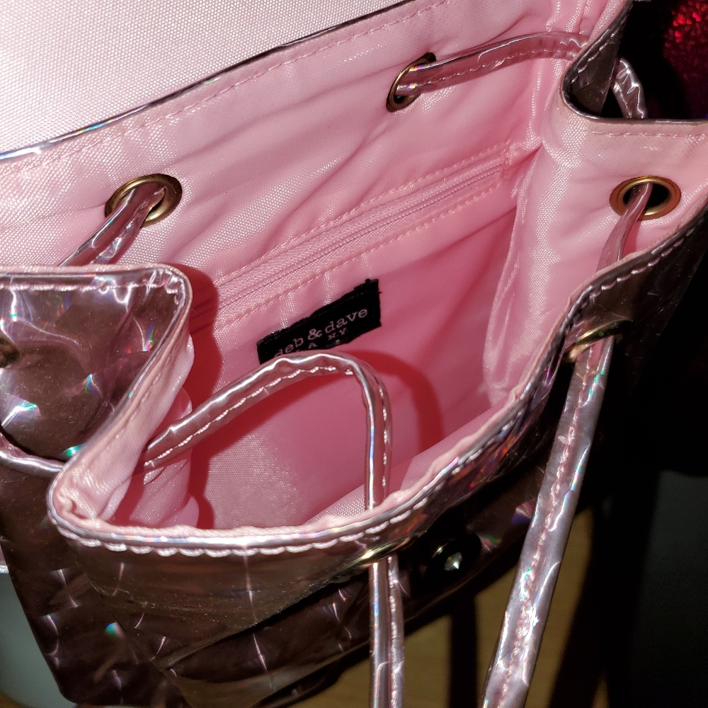 Pink Holographic Mini Backpack - Picture 5 of 5